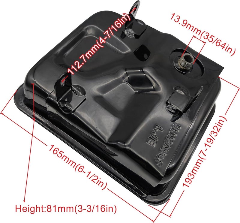 Strongthium Gas Fuel Tank for Coleman CT100U CC100X Massimo MB100 Mini bike CK100 SK100 Realtree RTK100 Go kart 79cc 97cc 100cc Engine - Image 2
